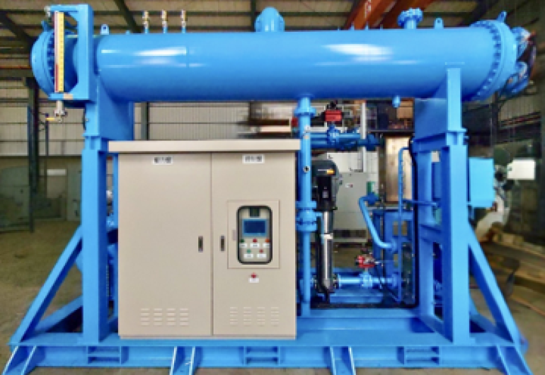 蒸汽餘熱回收ORC機組-196kW-台灣台南